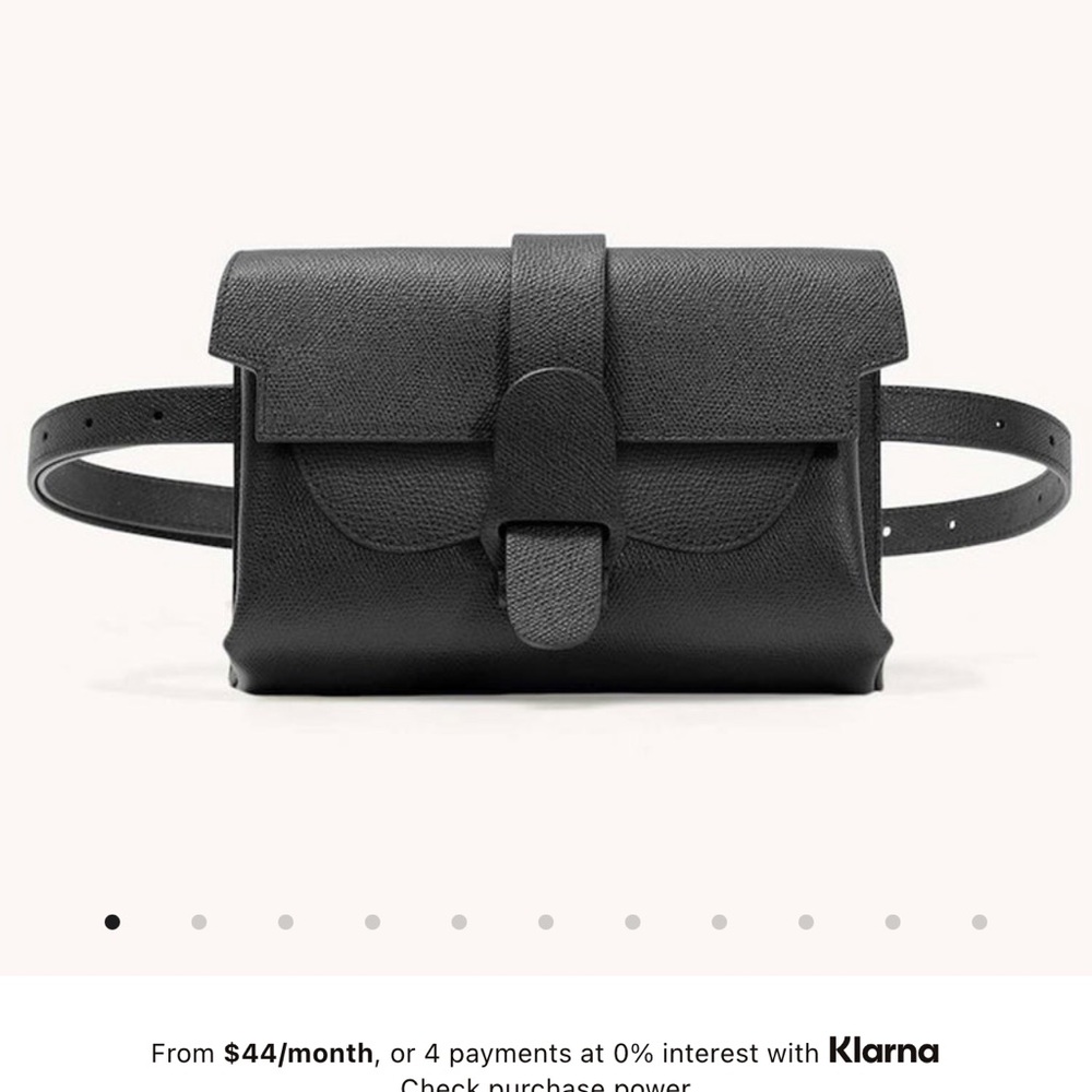 NEW Aria Noir Pebbled Belt Bag